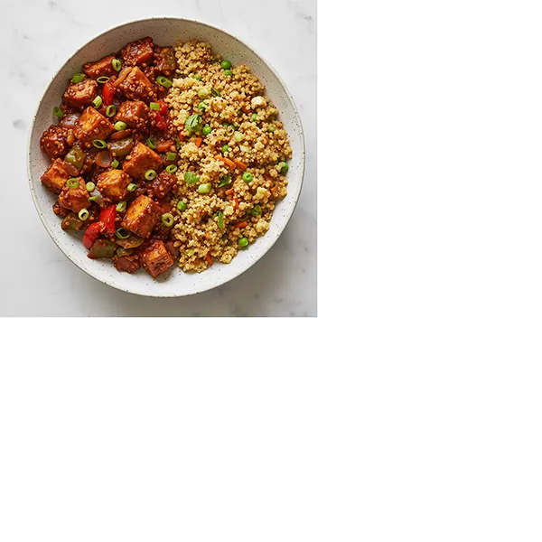 Mixed Vegetable Chilli with Quinoa Fried Rice